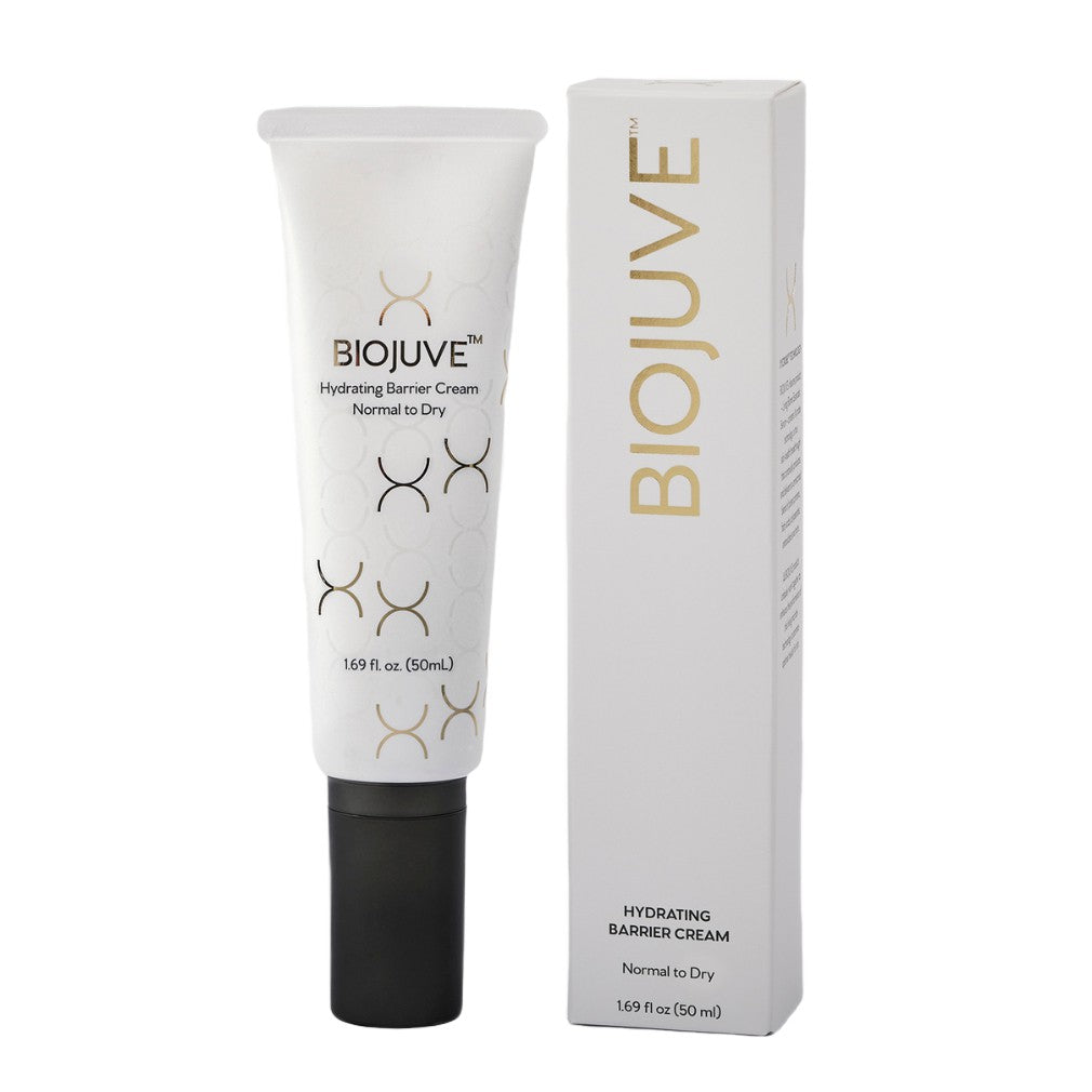 BIOJUVE Hydrating Barrier Cream Normal to Dry 50 mL tube and carton