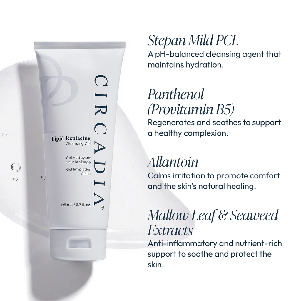 Circadia Lipid Replacing Cleansing Gel key ingredients
