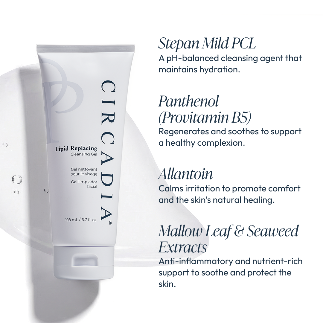 Circadia Lipid Replacing Cleansing Gel key ingredients