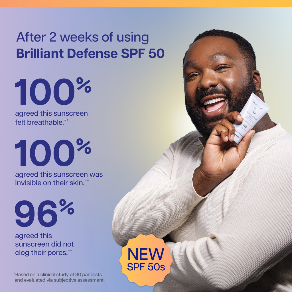 Face Reality Brilliant Defense SPF 50 consumer perception results