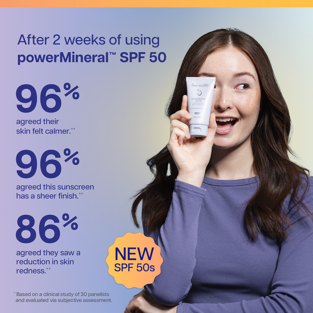 Face Reality PowerMineral SPF 50 clinical results